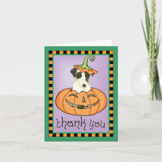 Halloween renard lisse Terrier Merci (Devant)