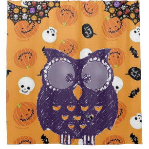 Halloween rideau de douche