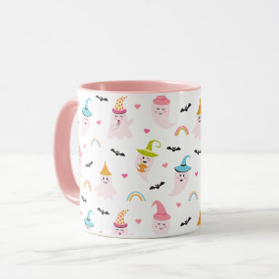 Halloween rose Éffrayant mignonne Ghost Mug