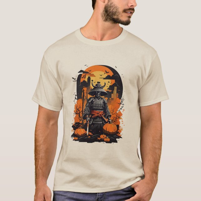 Halloween Samouraï | T-Shirt Anime Guerrier (Devant)