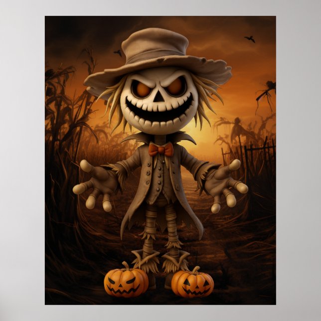 Halloween Scarecrow Poster (Devant)