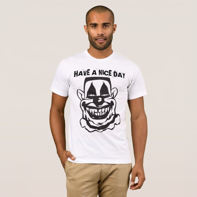 HALLOWEEN SCARY FUNNY CLOWN T-SHIRT (Devant entier)