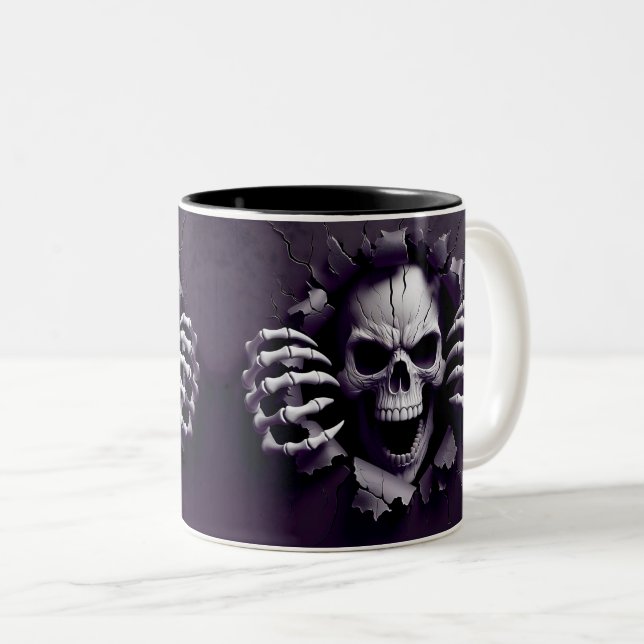 Halloween Skeleton 3D Mug (Devant droit)