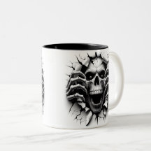 Halloween Skeleton 3D Mug