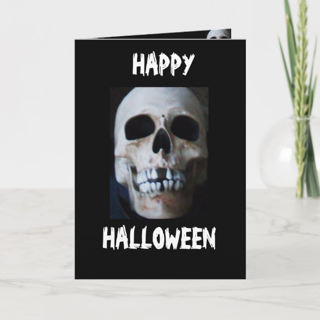 HALLOWEEN SKELETON CARTE (Devant)