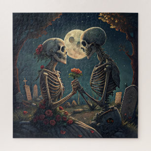 Halloween Skeleton Love Puzzle