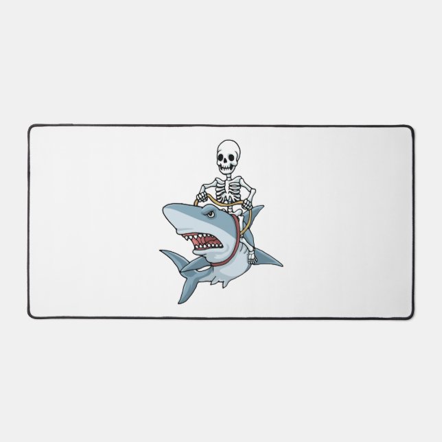 Halloween Skeleton Shark Funny Halloween Cadeau (Recto)