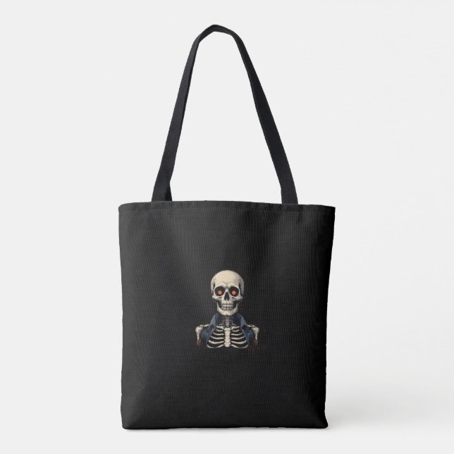 Halloween Skull Skeleton Sac fourre-tout - Éffraya (Dos)