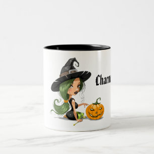 Halloween sorcière armée Mug