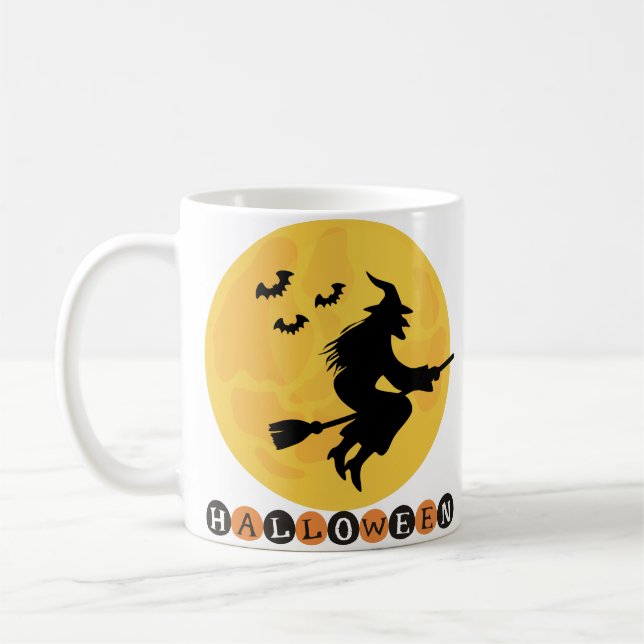 Halloween sorcière tasse (Gauche)