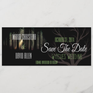 Halloween sorcières mariage Enregistrer la carte d