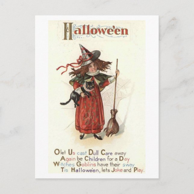 Halloween, Soyez Enfants pour un Jour, Carte Posta (Devant)