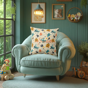 Halloween Spook : Whimsical Ghost Coussin avec nom