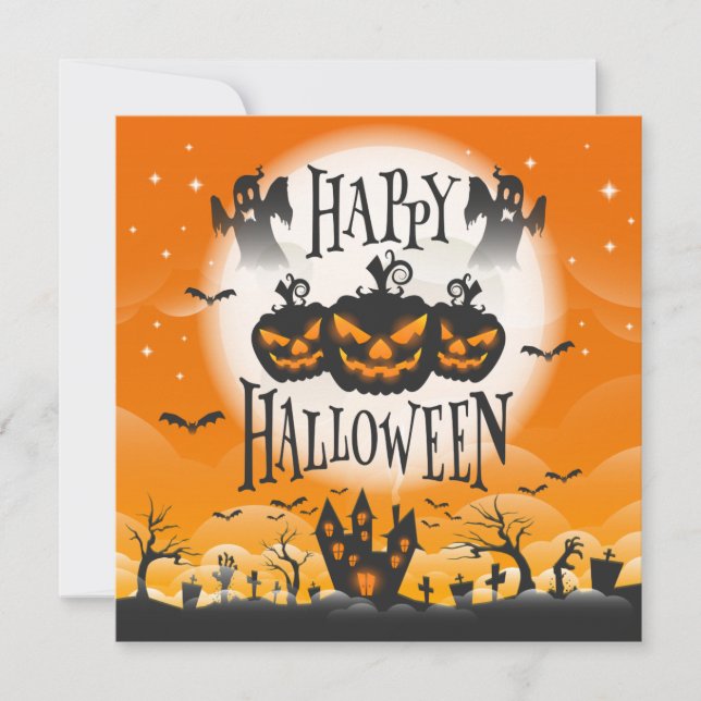 Halloween Spooktaculaire | Invitation du parti (Devant)