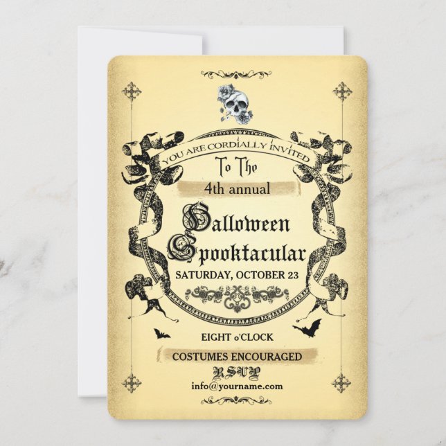 Halloween ~ Spooktacular1 - Carte d'invitation (Devant)