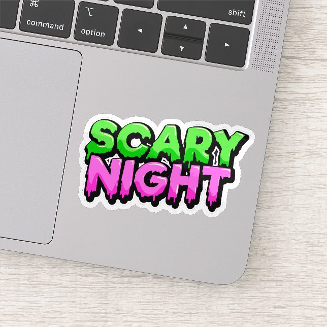Halloween spooky scary night sticker  (Détail)