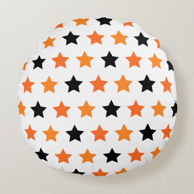 Halloween Stars Coussin rond (Devant)