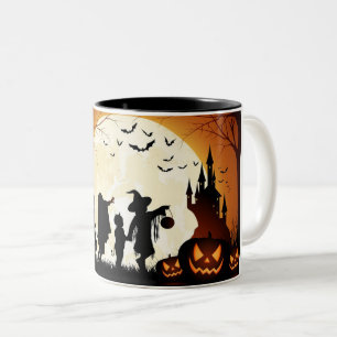 Halloween sur la sorcière de TASSE de portes