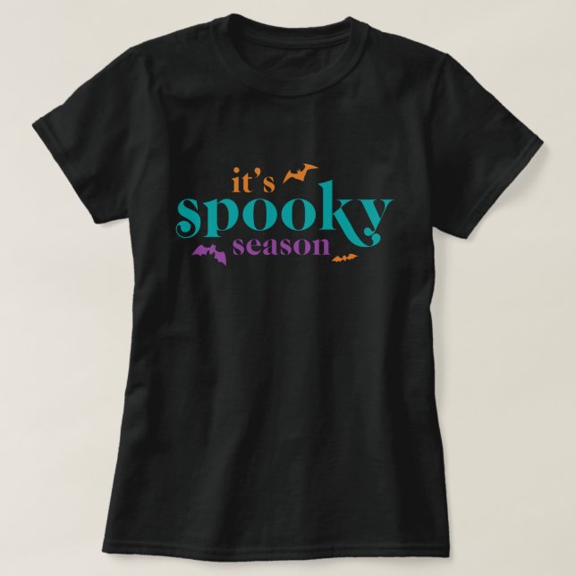 Halloween T-Shirt en Éffrayante saison tendance (Design devant)