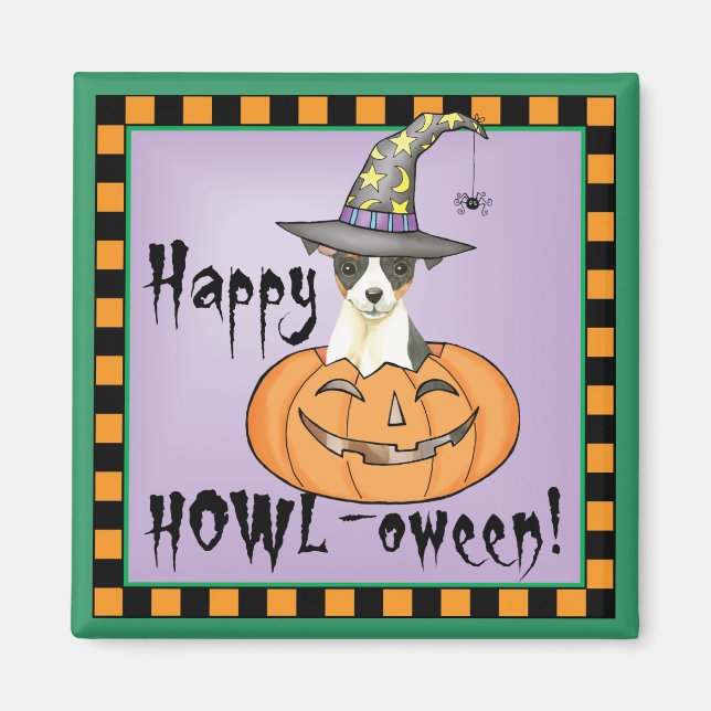 Halloween Toy Fox Terrier Magnet (Devant)