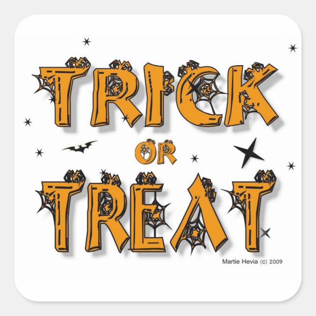 Halloween - Trick or Treat - Sticker (Devant)