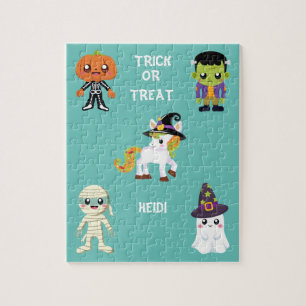 HALLOWEEN "TRICK OU TRAITER LES ENFANTS PUZZLE PER