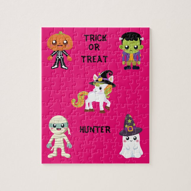 HALLOWEEN "TRICK OU TRAITER LES ENFANTS PUZZLE PER (Vertical)