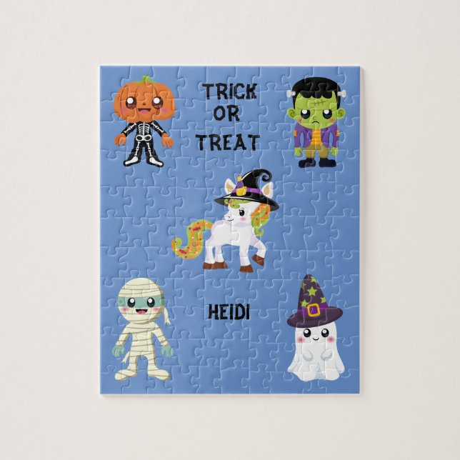 HALLOWEEN "TRICK OU TRAITER LES ENFANTS PUZZLE PER (Vertical)