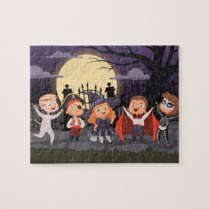 Halloween Trump ou Treat Kids Puzzle