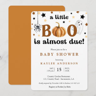 Halloween une petite invitation Baby shower de liv