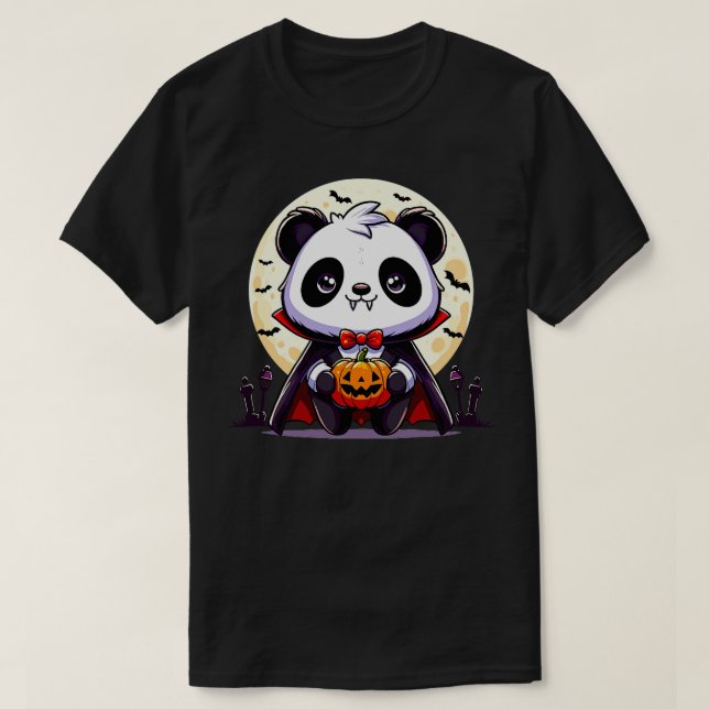 Halloween Vampire Panda TShirt (Design devant)