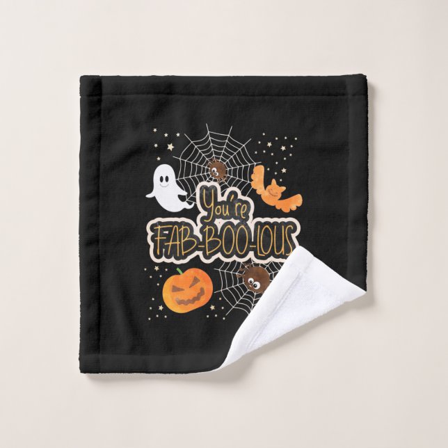 Halloween vous êtes fabbooléens (Gant de toilette)