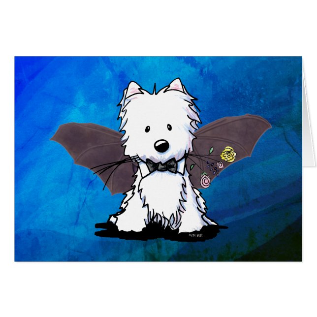 Halloween Westie Terrier Bat Dog (Devant Horizontal)