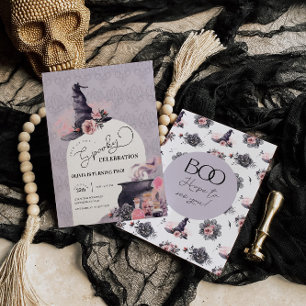 Halloween Witch Anniversaire Fête Invitation