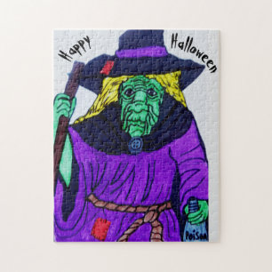 HALLOWEEN WITCH JIGSAW PUZZLE