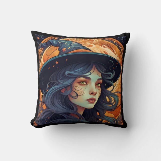 Halloween Witch Theme Coussin (Recto)