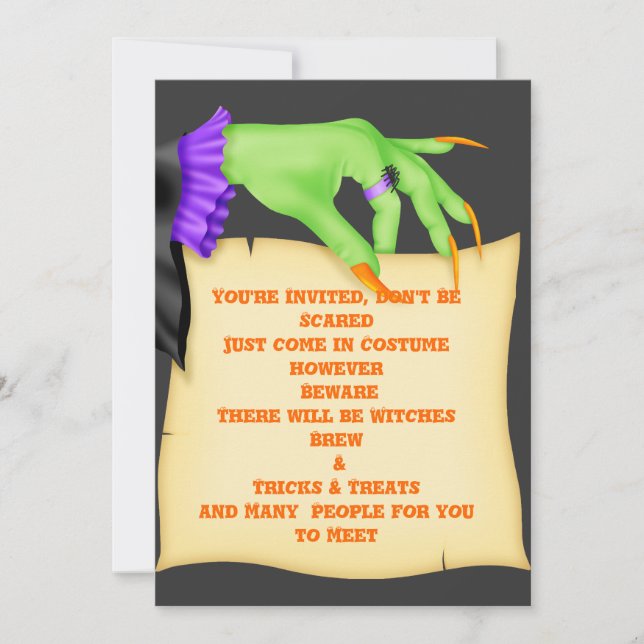 HALLOWEEN WITTER INVITATIONS (Devant)