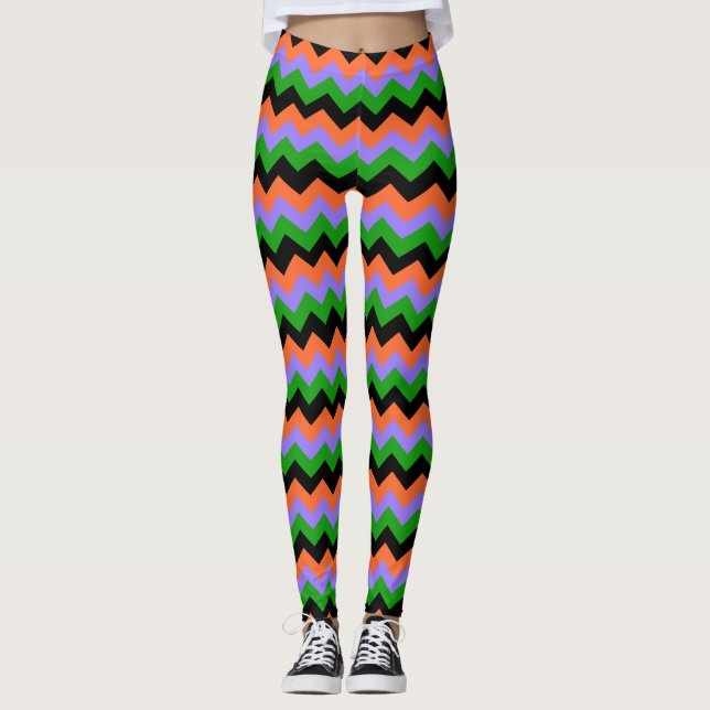 Halloween Zigzag Leggings (Devant)