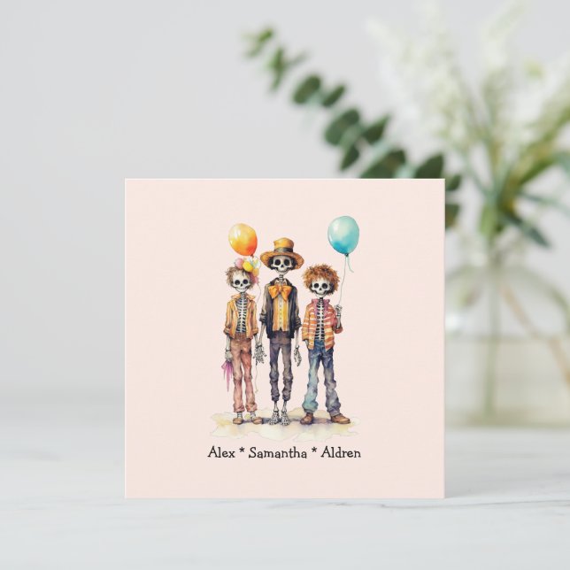 Halloween zombie mignon personnalisé (10) (Debout devant)