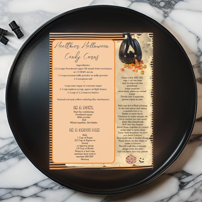 HALLOWEWEEN SALUTAIRE CANDY CORN RECEPE | Carte po (Créateur téléchargé)