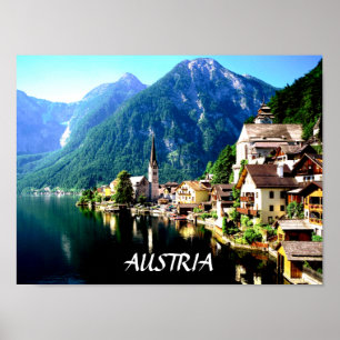 HALLSTATT, AFFICHE DE L'AUTRICHE