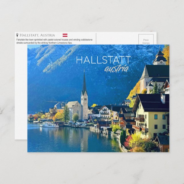 Hallstatt, Autriche Carte postale (Devant / Derrière)