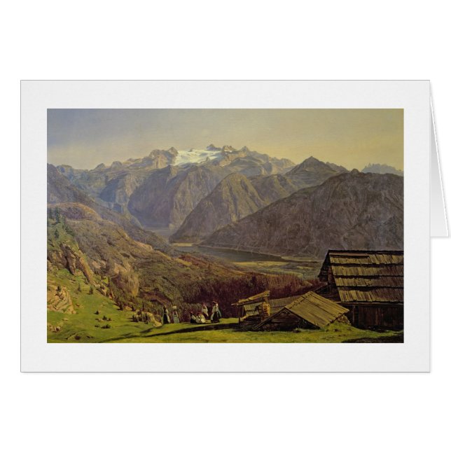 Hallstatter-Voyez (huile sur la toile) (Devant horizontal)