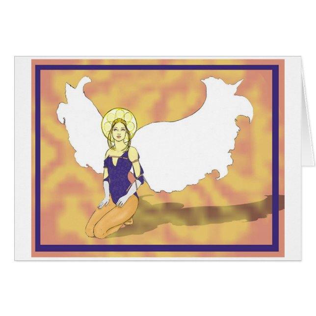 halo d'ange avec le nom (Devant horizontal)