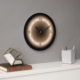 Halo de crème atmosphérique sur Tan Brown Horloge 
