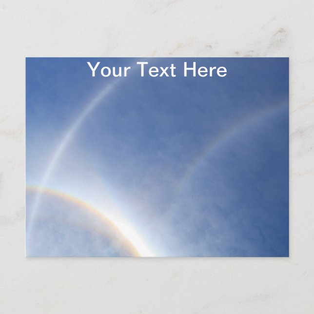 Halos personnalisables autour de la carte postale  (Devant)