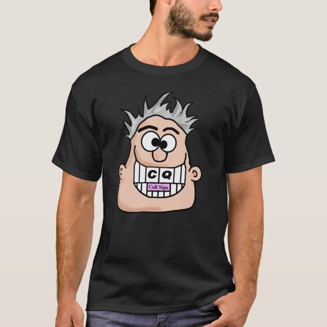 Ham Radio CQ Big Grin T-shirt (Devant)