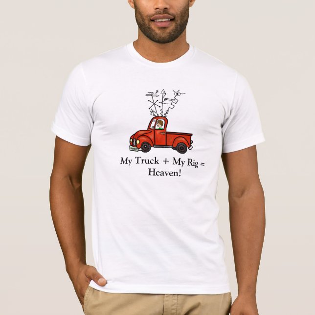 Ham Radio Mobile Rig Truck T-Shirt Ver. 3 (Devant)