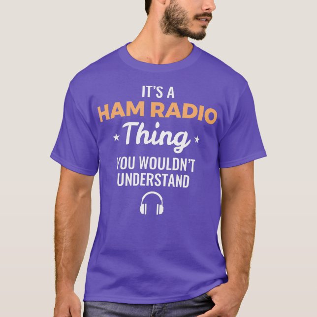 Ham Radio Opérateur Novelty Joke Pun TShirt Cadeau (Devant)