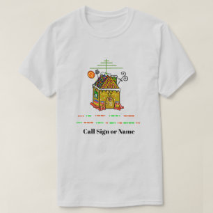 Ham Radio pain d'épice Maison T-shirt Noël